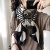 Korean autumn and winter scarf, shawl, dual-purpose silk scarf for women, versatile spring and autumn ultra-thin cotton and linen outer travel gauze scarf