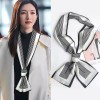 Satin Streamers Long Small Silk Scarves Long Scarves Versatile