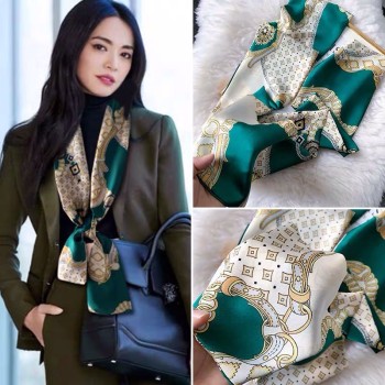 Spring and Autumn Satin Streamers Long Small Silk Scarves Long Scarves Versatile Women's Headbands Gifts Wholesale