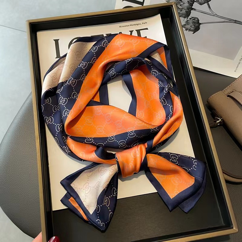 Satin Streamers Long Small Silk Scarves Long Scarves Versatile
