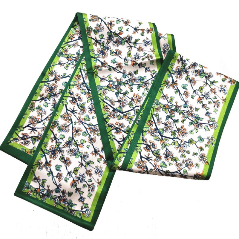 Satin Streamers Long Small Silk Scarves Long Scarves Versatile
