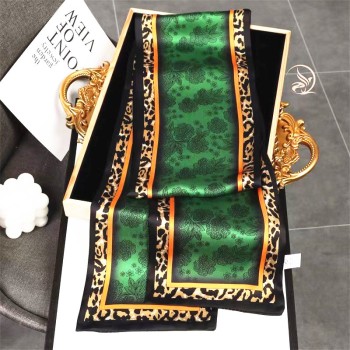 Spring and Autumn Satin Streamers Long Small Silk Scarves
