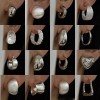 Luxury Silver Earrings - Beads and Hearts Collection