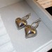 Luxury Silver Earrings - Beads and Hearts Collection