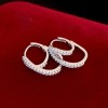 Luxury Silver Earrings - Beads and Hearts Collection