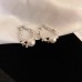 Luxury Silver Earrings - Beads and Hearts Collection
