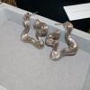 Luxury Silver Earrings - Beads and Hearts Collection
