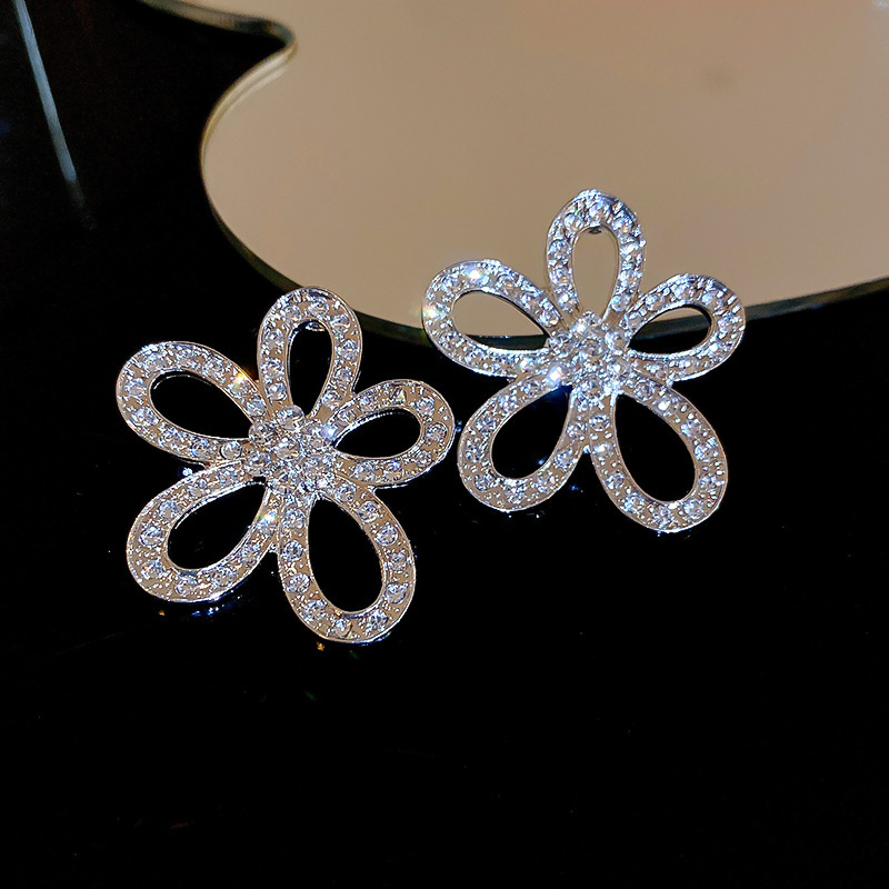 Luxury Silver Earrings - Beads and Hearts Collection