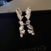 Luxury Silver Earrings - Beads and Hearts Collection
