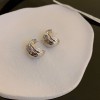 Luxury Silver Earrings - Beads and Hearts Collection