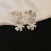 Luxury Silver Earrings - Beads and Hearts Collection