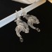 Luxury Silver Earrings - Beads and Hearts Collection