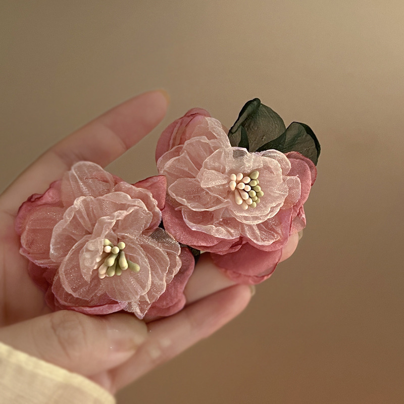 Luxury Rose Silver Earrings - Hearts, Flowers, and Pearls Collection