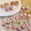 Luxury Rose Silver Earrings - Hearts, Flowers, and Pearls Collection