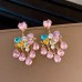 Luxury Rose Silver Earrings - Hearts, Flowers, and Pearls Collection