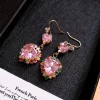 Luxury Rose Silver Earrings - Hearts, Flowers, and Pearls Collection