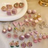Luxury Rose Silver Earrings - Hearts, Flowers, and Pearls Collection