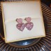 Luxury Rose Silver Earrings - Hearts, Flowers, and Pearls Collection