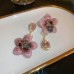 Luxury Rose Silver Earrings - Hearts, Flowers, and Pearls Collection