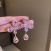 Luxury Rose Silver Earrings - Hearts, Flowers, and Pearls Collection