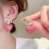 Luxury Rose Silver Earrings - Hearts, Flowers, and Pearls Collection