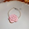 Luxury Rose Silver Earrings - Hearts, Flowers, and Pearls Collection