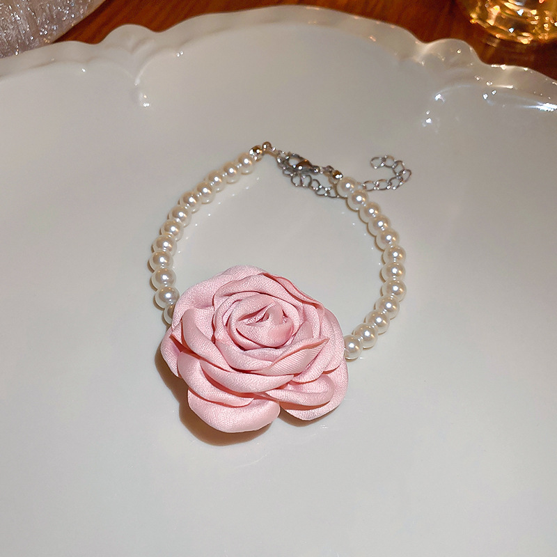 Luxury Rose Silver Earrings - Hearts, Flowers, and Pearls Collection