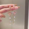 Luxury Rose Silver Earrings - Hearts, Flowers, and Pearls Collection