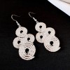 European and American Cross-border Long Wheat Ears Flowers Leaves Tassel Earrings Cold Style Elegant Earrings Light Luxury High-end Earrings