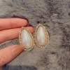 Silver needle flower love tassel earrings simple fashion Joker earrings small fresh light luxury high sense earrings wholesale