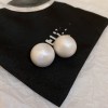 Silver Needle Circle Silver Earrings Light Luxury High-End Stud Earrings for Women Minimalist Fashion Versatile Earrings with a Unique Design