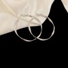 Silver Needle Circle Silver Earrings Light Luxury High-End Stud Earrings for Women Minimalist Fashion Versatile Earrings with a Unique Design