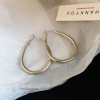 Silver Needle Circle Silver Earrings Light Luxury High-End Stud Earrings for Women Minimalist Fashion Versatile Earrings with a Unique Design
