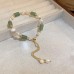 French Retro Baroque Crystal Pearl Bracelet, Light Luxury and High-End Bracelet, White, Fashionable and Versatile Hand Jewelry