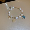 French Retro Baroque Crystal Pearl Bracelet, Light Luxury and High-End Bracelet, White, Fashionable and Versatile Hand Jewelry
