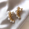 Silver needle flower love tassel earrings simple fashion Joker earrings small fresh light luxury high sense earrings wholesale