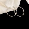 Silver Needle Circle Silver Earrings Light Luxury High-End Stud Earrings for Women Minimalist Fashion Versatile Earrings with a Unique Design