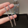 European and American Cross-border Long Wheat Ears Flowers Leaves Tassel Earrings Cold Style Elegant Earrings Light Luxury High-end Earrings
