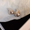 Silver Needle Circle Silver Earrings Light Luxury High-End Stud Earrings for Women Minimalist Fashion Versatile Earrings with a Unique Design