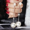 Silver needle flower love tassel earrings simple fashion Joker earrings small fresh light luxury high sense earrings wholesale