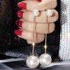 Silver needle flower love tassel earrings simple fashion Joker earrings small fresh light luxury high sense earrings wholesale