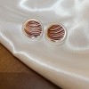 Silver Needle Circle Silver Earrings Light Luxury High-End Stud Earrings for Women Minimalist Fashion Versatile Earrings with a Unique Design