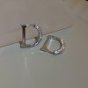 Silver Needle Circle Silver Earrings Light Luxury High-End Stud Earrings for Women Minimalist Fashion Versatile Earrings with a Unique Design