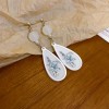 Silver needle flower love tassel earrings simple fashion Joker earrings small fresh light luxury high sense earrings wholesale
