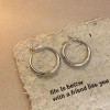 Silver Needle Circle Silver Earrings Light Luxury High-End Stud Earrings for Women Minimalist Fashion Versatile Earrings with a Unique Design