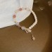 French Retro Baroque Crystal Pearl Bracelet, Light Luxury and High-End Bracelet, White, Fashionable and Versatile Hand Jewelry