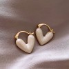 Silver needle flower love tassel earrings simple fashion Joker earrings small fresh light luxury high sense earrings wholesale