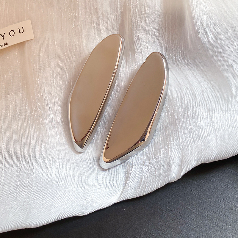 Silver Needle Circle Silver Earrings Light Luxury High-End Stud Earrings for Women Minimalist Fashion Versatile Earrings with a Unique Design