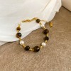French Retro Baroque Crystal Pearl Bracelet, Light Luxury and High-End Bracelet, White, Fashionable and Versatile Hand Jewelry