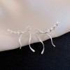 European and American Cross-border Long Wheat Ears Flowers Leaves Tassel Earrings Cold Style Elegant Earrings Light Luxury High-end Earrings